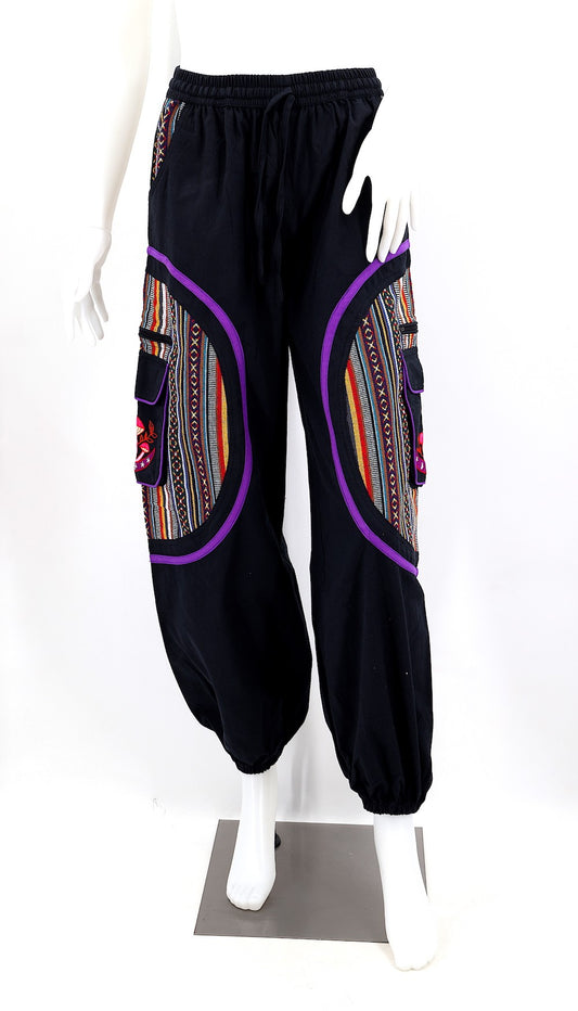 Hippie Moon Embroidered Mushroom Gheri Pants