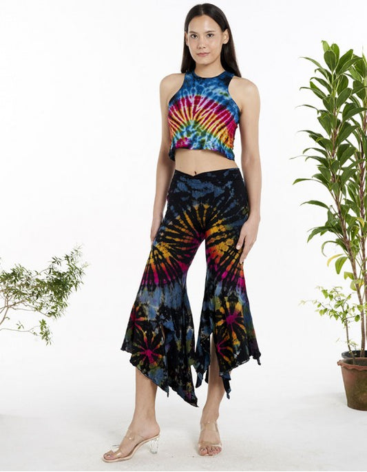 Tie Dye Halter Crop Top in Assorted Colors