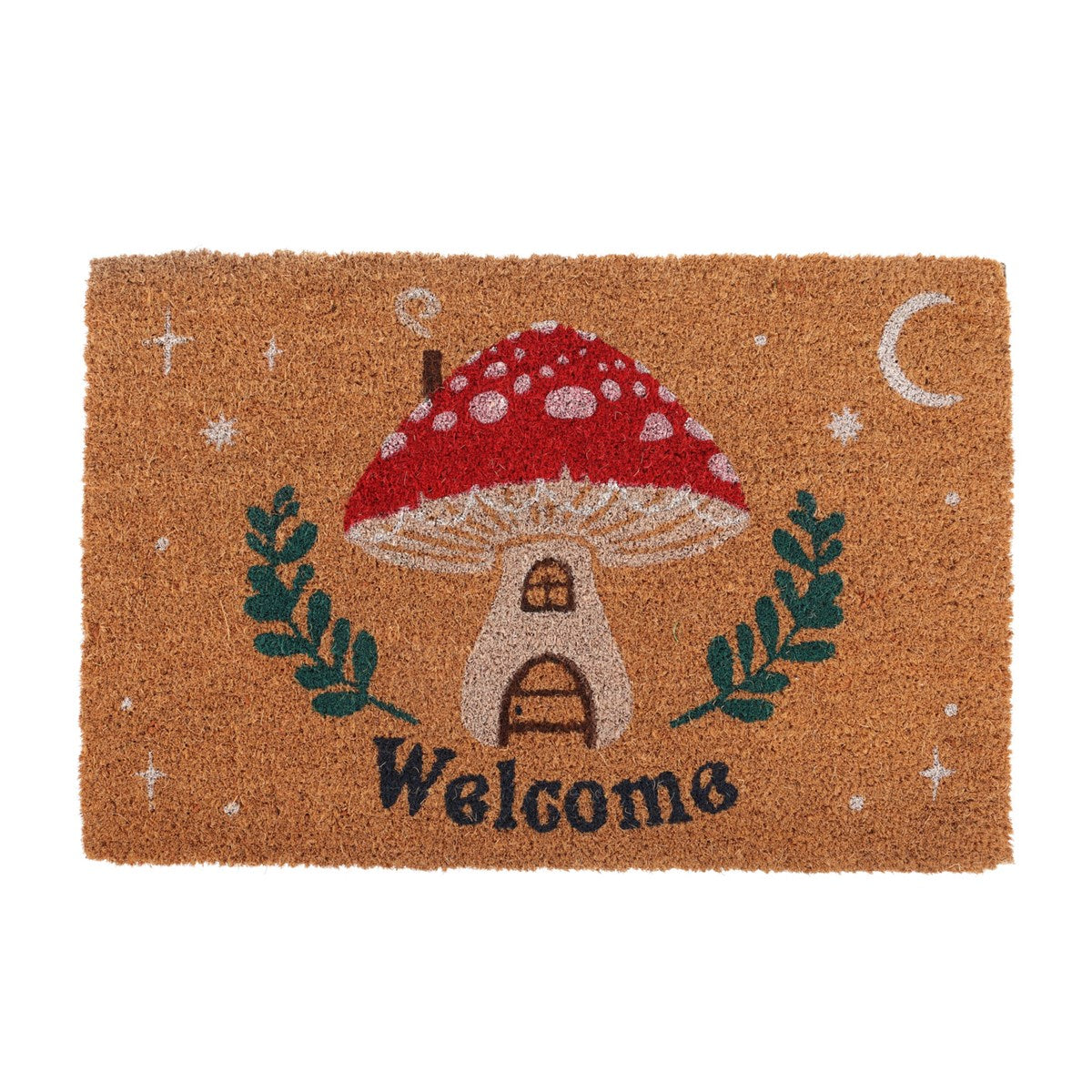 Whimsical Mushroom Fairy House Welcome Mat