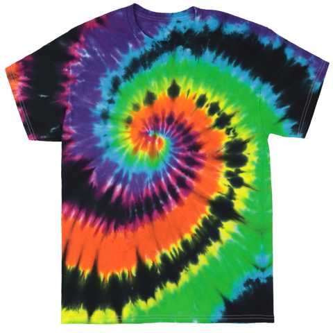 Electric Rainbow Swirl Tie Dye T-Shirt