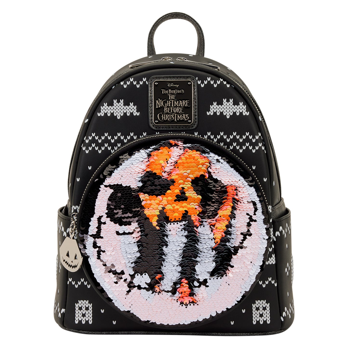 Loungefly The Nightmare Before Christmas Jack Skellington Reversible Sequins Mini Backpack