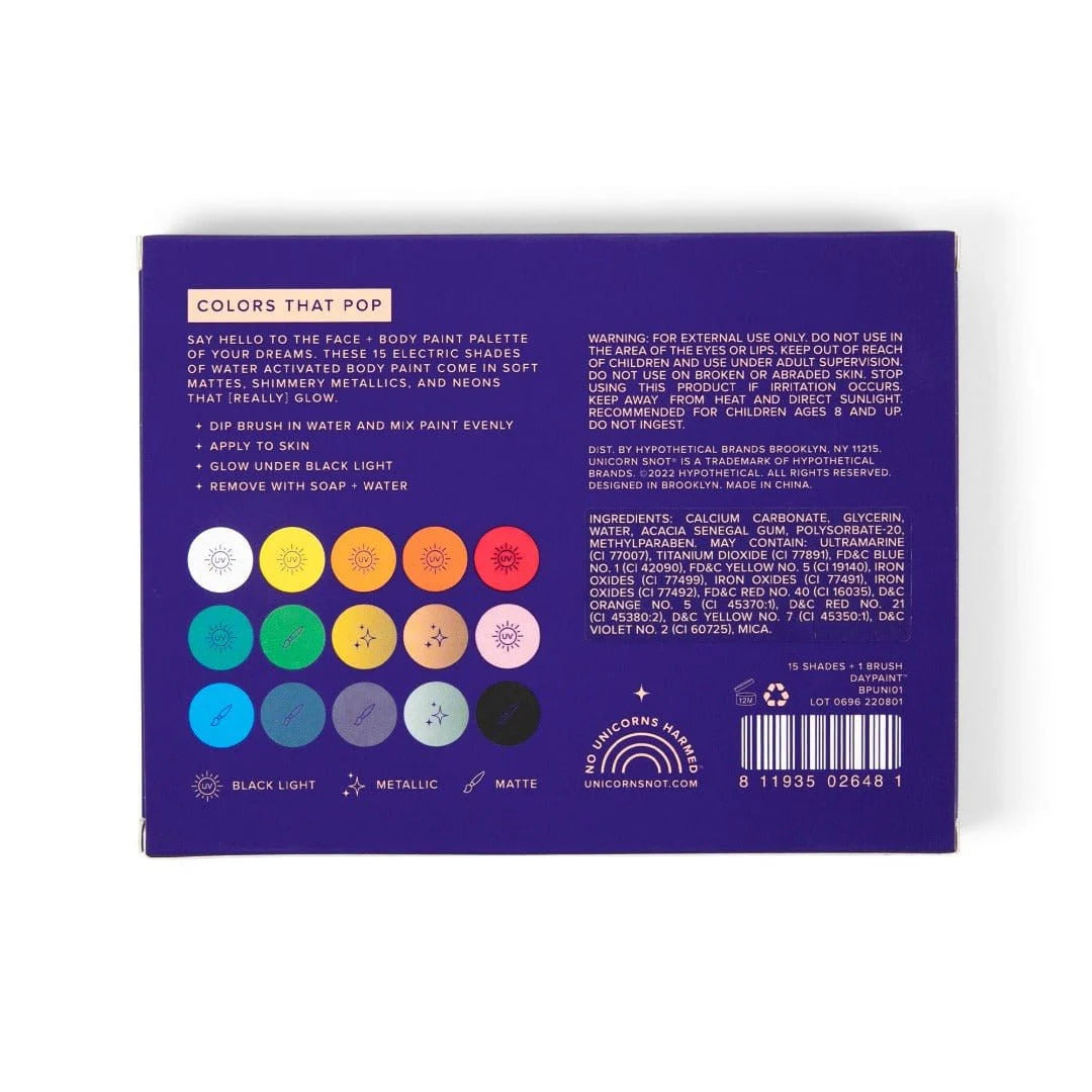 Unicorn Snot Daypaint Water Activated Face and Body Palette