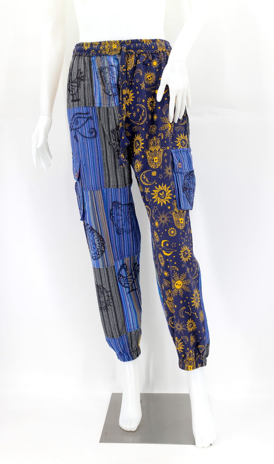 Celestial Patchwork Harem Pants