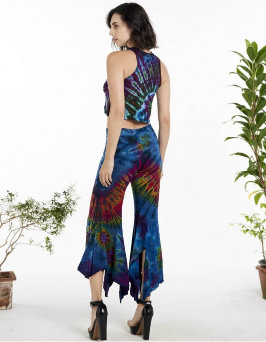 Tie Dye Halter Crop Top in Assorted Colors