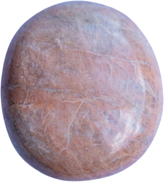 TruEnergy Peach Moonstone Palm Stone - 2"