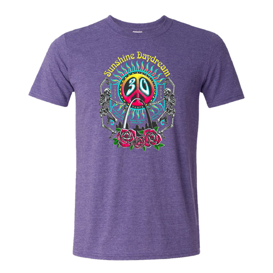 Sunshine Daydream 30th Anniversary Commemorative T-Shirt - Heather Purple