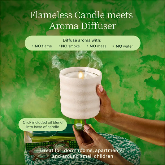 Lifelines™ ClickWick® Flameless Candle Diffuser in Cream (Bubble)