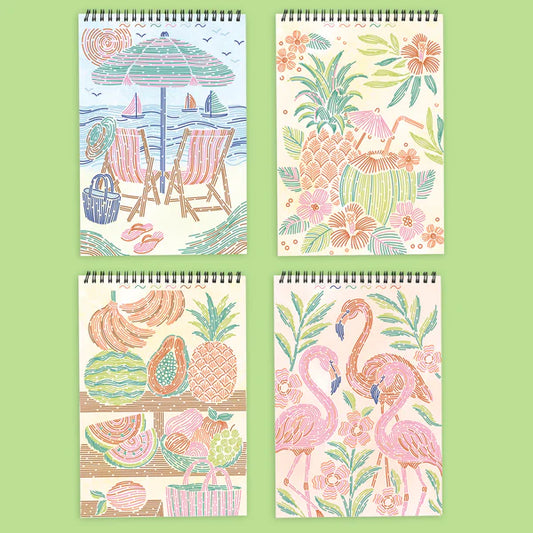 Lifelines™ FlowArt: Trace-By-Line Tropical Paradise Coloring Pad