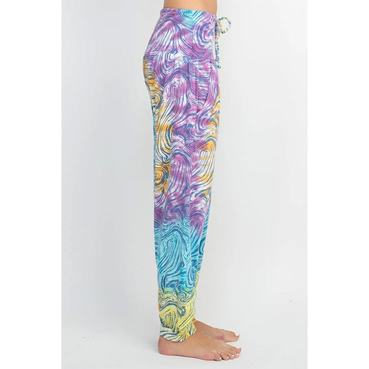 Psychedelic Mushroom Jogger Pants in Blue