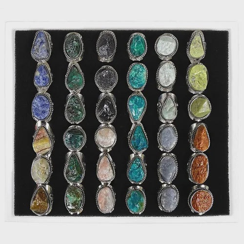 Raw Stone Adjustable Ring