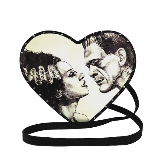 Glow In The Dark Heart Shape Frank W/ Bride Backpack