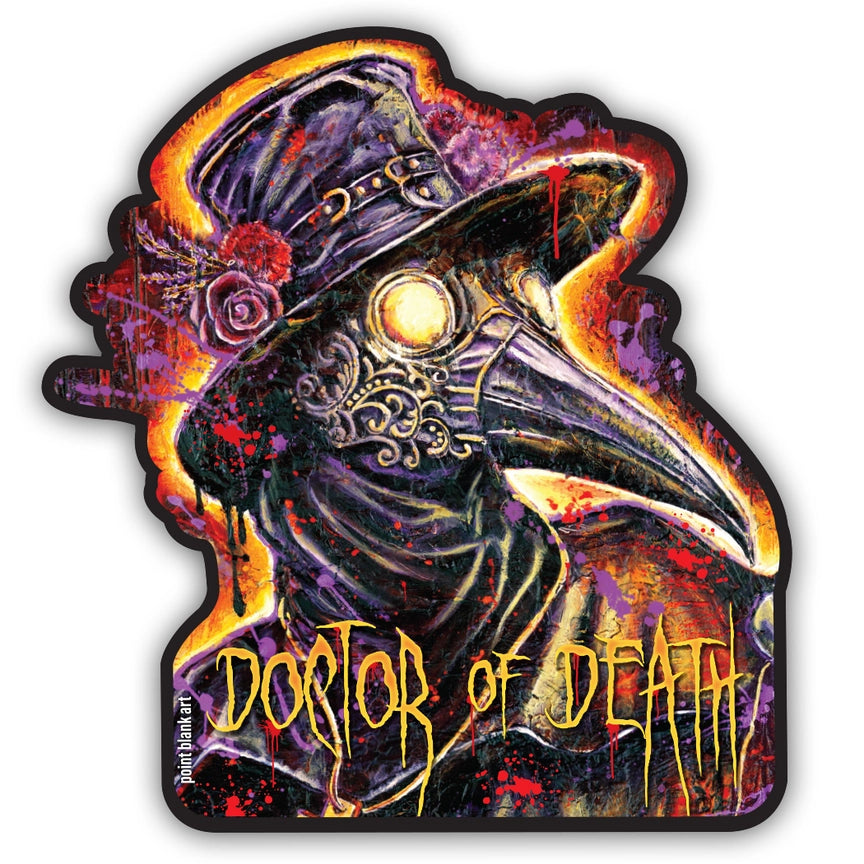 Plague Doctor - Doctor of Death Vinyl Sticker