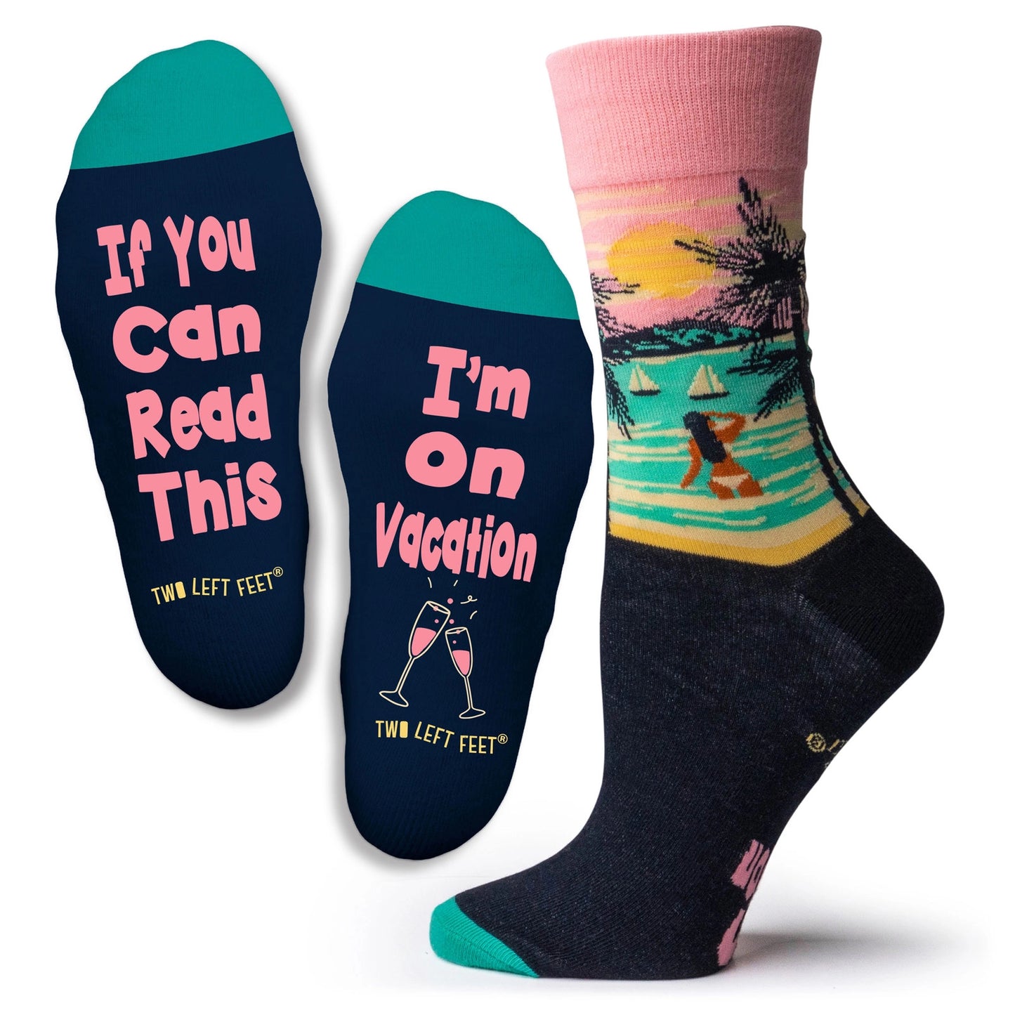 Two Left Feet Beach Please Socks