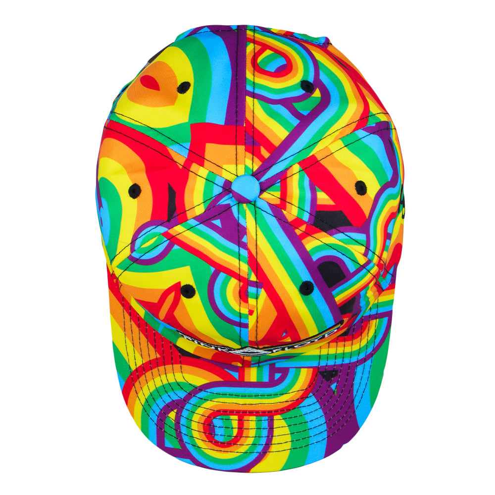 Grassroots California Pink Floyd DSOTM v2 Rainbow Snapback Hat