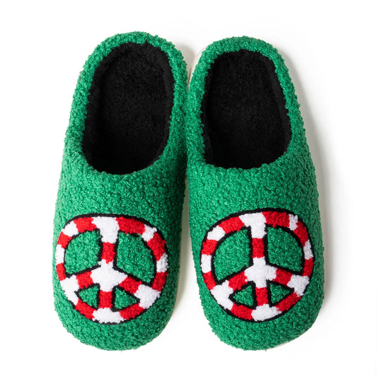 Two Left Feet Lounge Out Loud Slippers - Peace of Peppermint SALE
