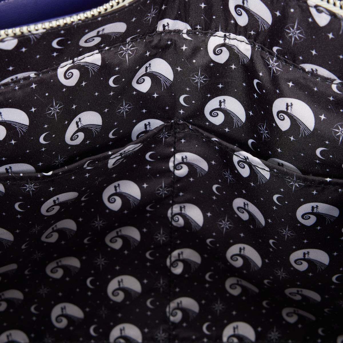 Loungefly The Nightmare Before Christmas Jack Skellington & Sally Night Sky Convertible Backpack and Tote Crossbody Bag