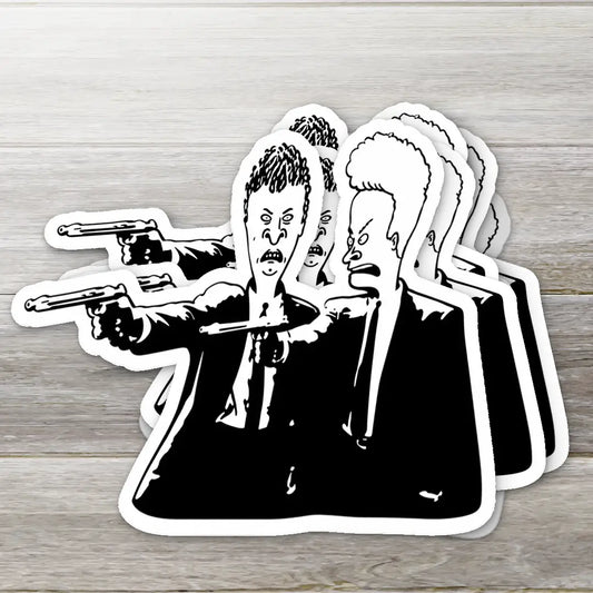 Beavis and Butt-Head Do Pulp Fiction Sticker - 2"