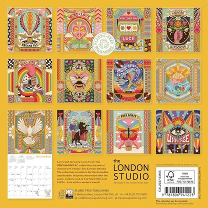 Dreamadelic: Let's get Groovy Mini Wall Calendar 2027