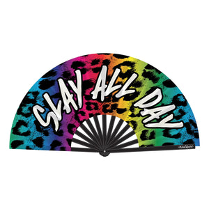 Slay All Day Folding Fan