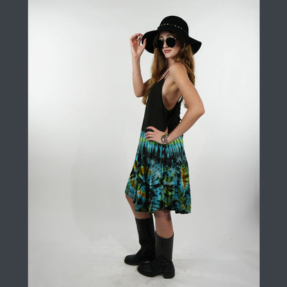Emerald Aura Tie Dye Sundress