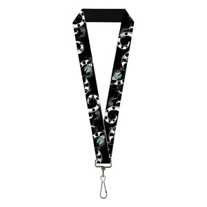 Beetlejuice Sandworm Halftone Repeat Pattern Lanyard SALE