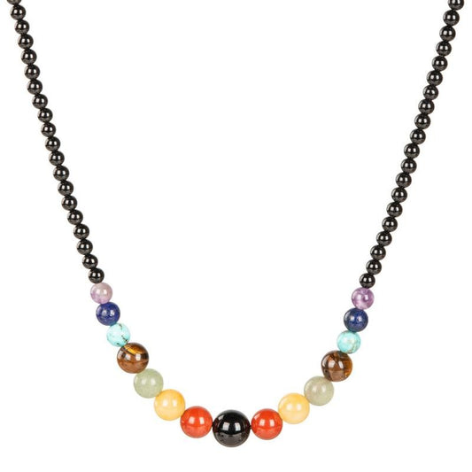7 Chakra Beaded Gemstone Necklace
