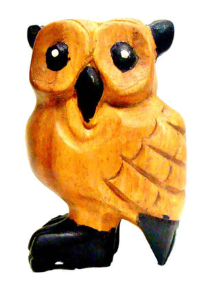 Wooden Owl Whistle - 4"