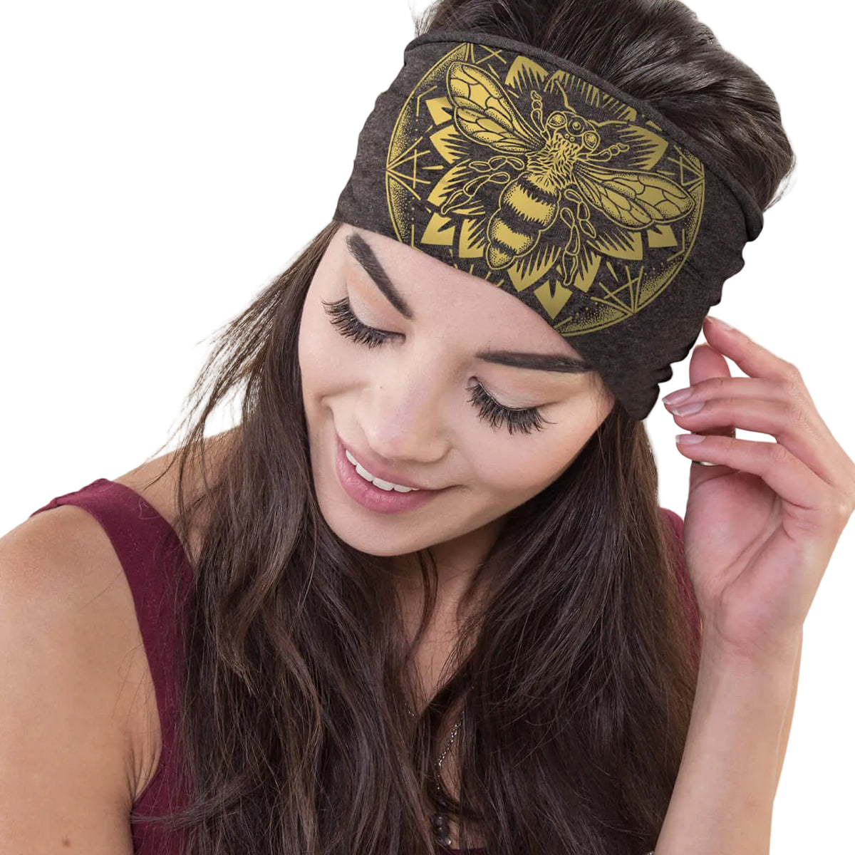 Soul Flower Bee Mandala Boho Headband