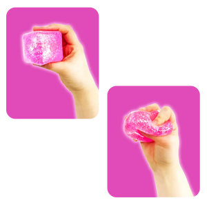 Fun Doh Squish & Squeeze Sparkle Cube Toy