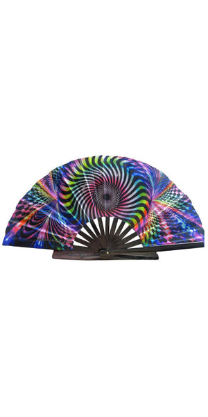 Hypnotic Rave Movement Folding Fan