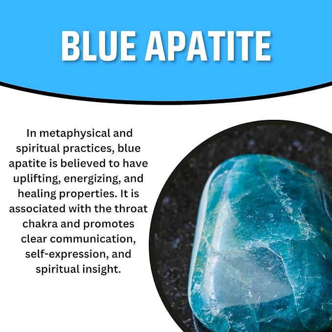TruEnergy Blue Apatite Palm Stone - 2"