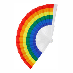 Rainbow Folding Hand Fan