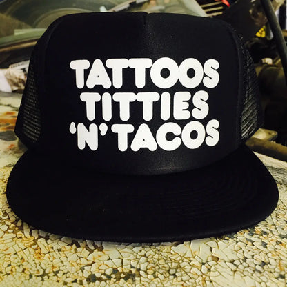 Cartel Ink Tattoos Titties 'n' Tacos Trucker Hat