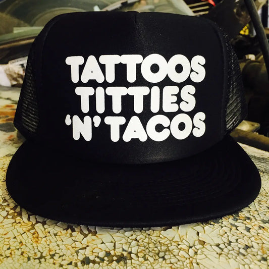 Cartel Ink Tattoos Titties 'n' Tacos Trucker Hat
