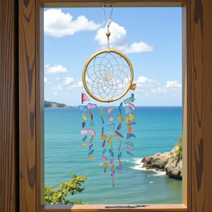 Sea Glass Dreamcatcher Suncatcher