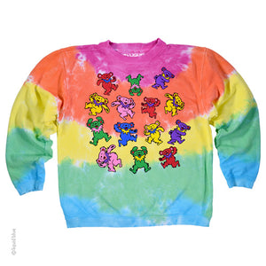 Grateful Dead Kids Spiral Bear Fleece Sweatshirt