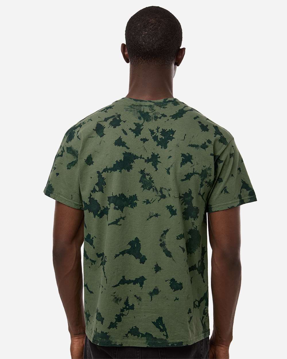 Camo Green Splat Tie Dye Shirt