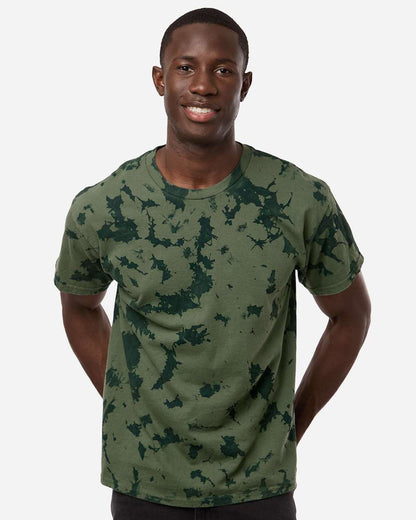 Camo Green Splat Tie Dye Shirt