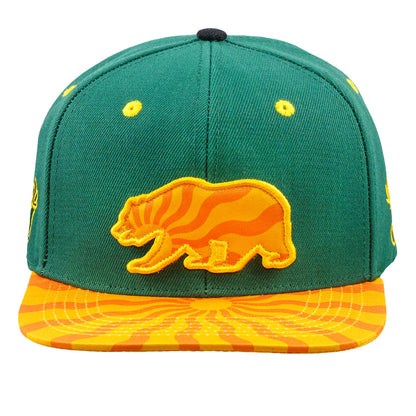 Grassroots California Teapot Removable Bear Green Snapback Hat