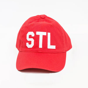 St. Louis "STL" Collegiate Dad Hat – Classic Red