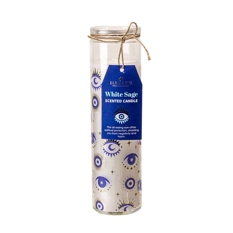 All Seeing Eye White Sage Candle