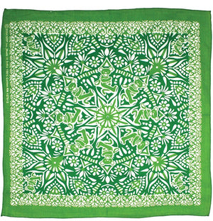 Grateful Dead Bear Mandala Bandana - Green