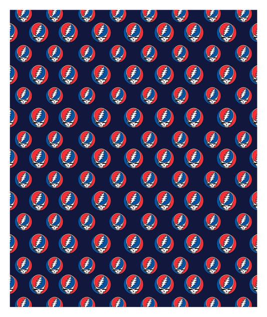 Grateful Dead Steal Your Face Cozy Fleece Throw Blanket