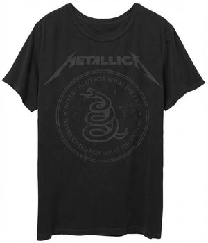 Metallica Snake Never Cared Black T-Shirt