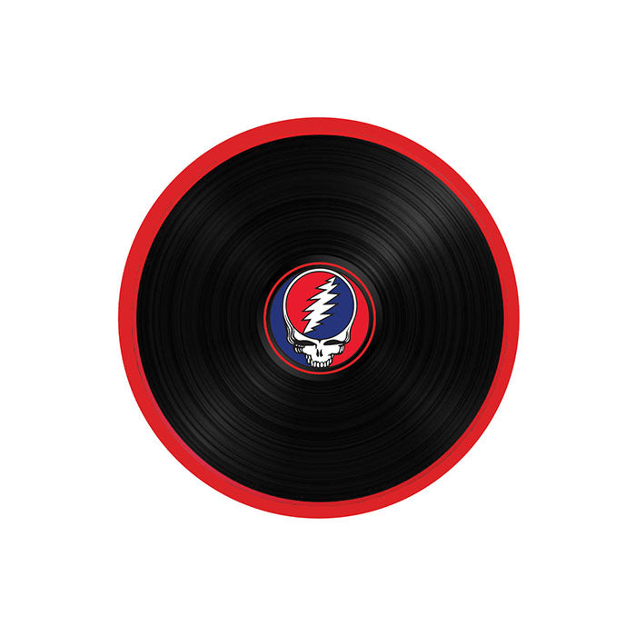Grateful Dead x Gear Premium Black & Gold Steal Your Face Silicone Dab Mat - 7.8"