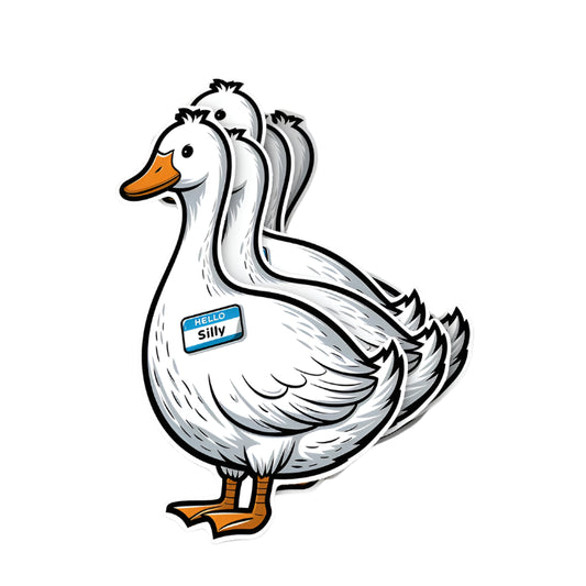 Silly Goose Sticker - 2"