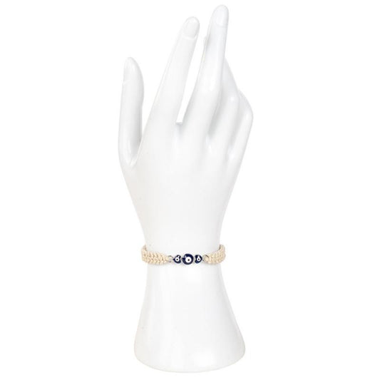 Triple Evil Eye Hemp Bracelet