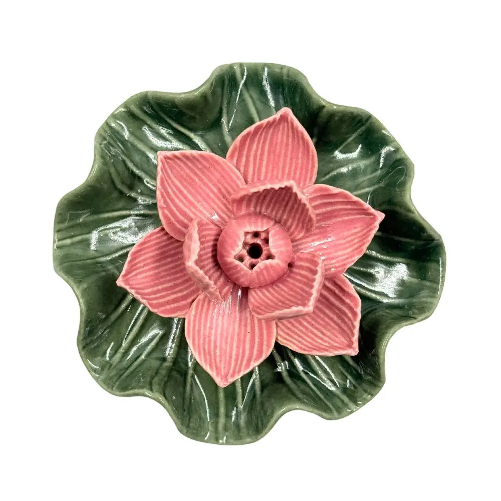 Ceramic Blooming Lotus Incense Burner