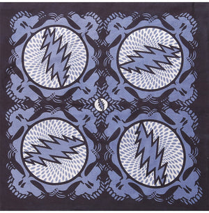 Grateful Dead Spin Your Face Bandana in Slate