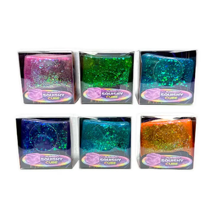 Fun Doh JUMBO Glitter Squishy Cube